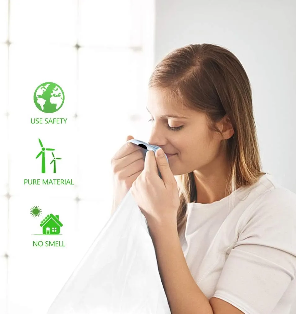 1.6 Gallon/220pcs Strong Drawstring Trash Bags Garbage Bags by Teivio, Bathroom Trash Can Bin Liners, Code b fit 6 Liter, Small Plastic Bags for home office kitchen
