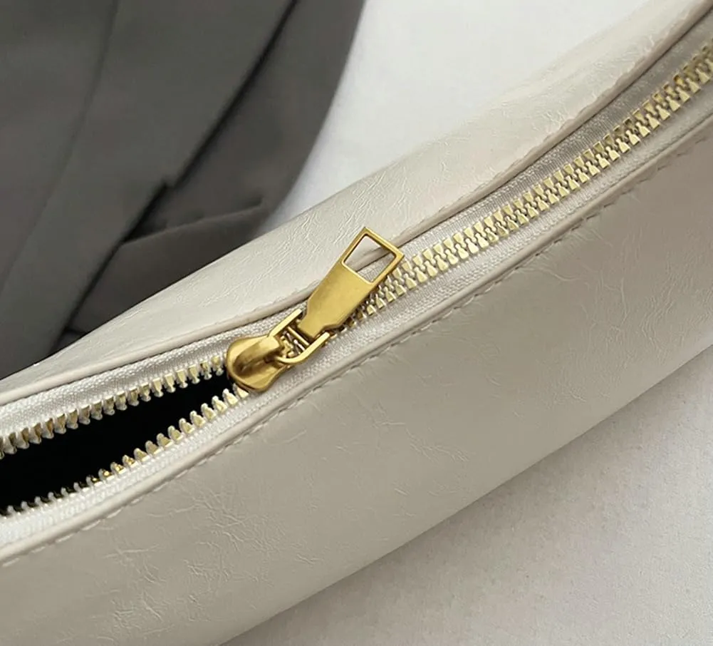 2025 Spring Women's Elegant Underarm Bag  Minimalist Solid Color Shoulder Crossbody Purse, Chic Handbag