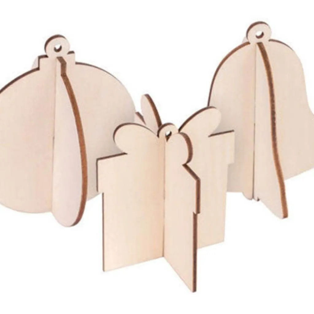 3D Festive Hangers Pack of 12
