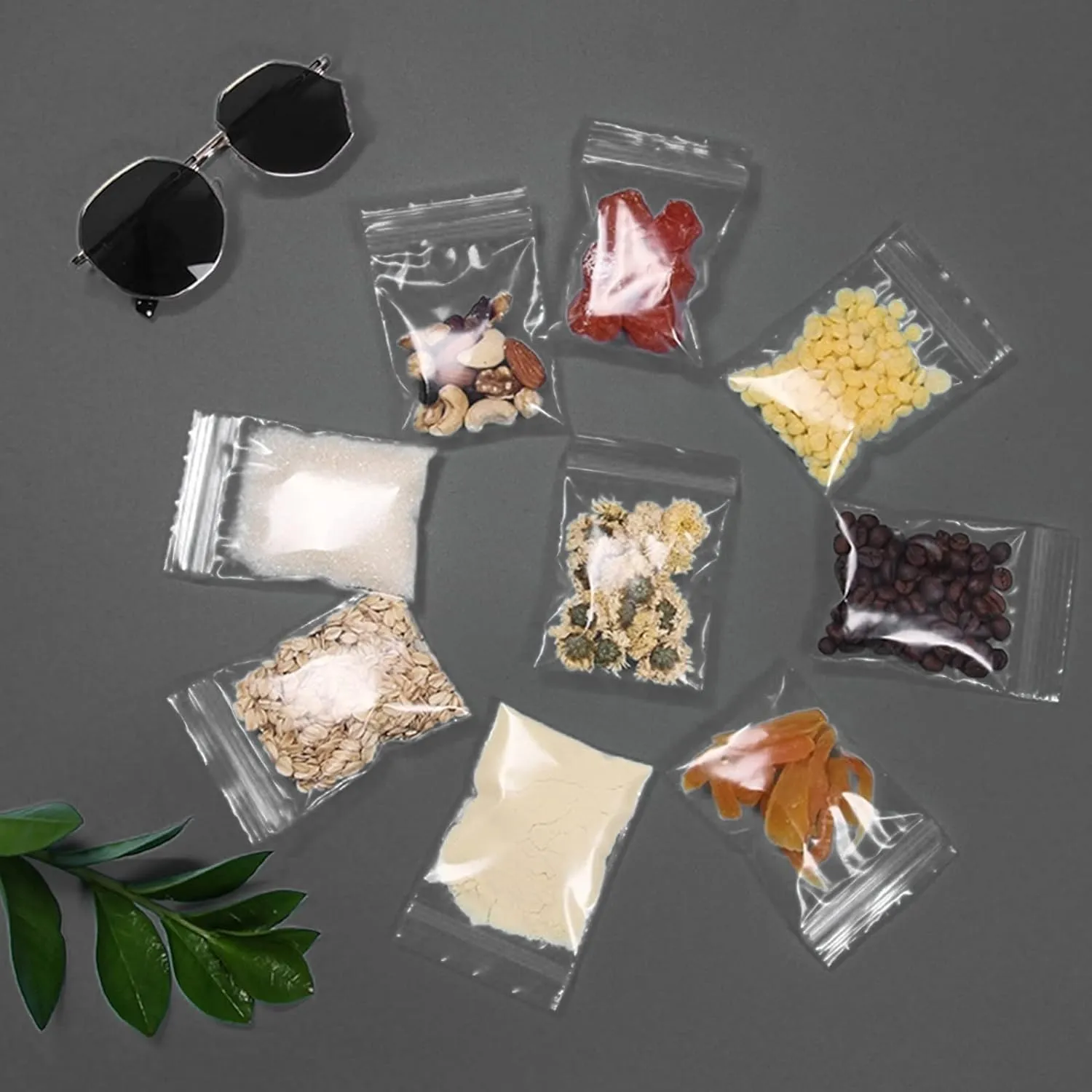400pcs Plastic Bags - 3 x 4 inch 2 mil Clear Resealable Zip Bags for Small Business, Storage, Candy