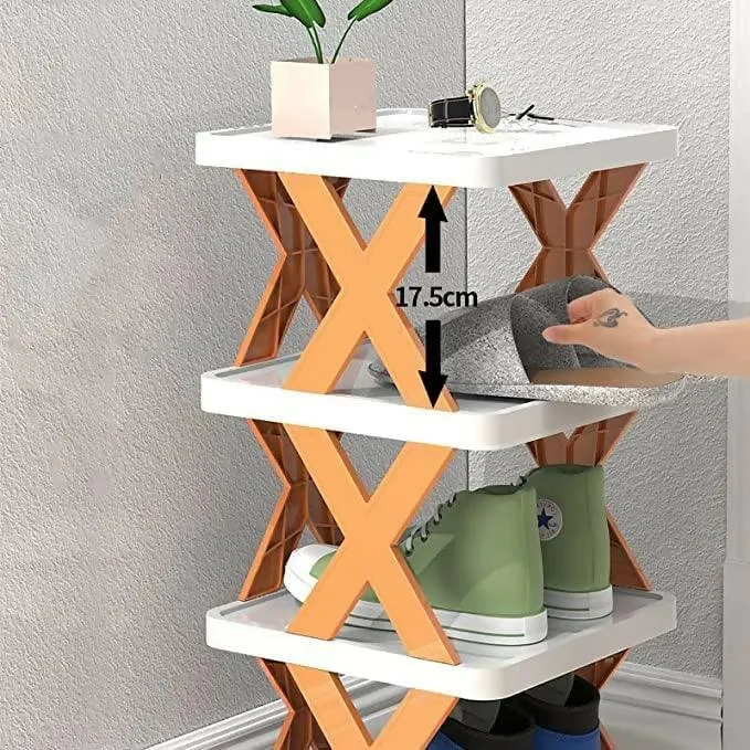 5 Layers Shoe Rack High Quality Foldable X Shape