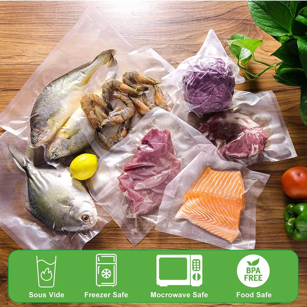 5 Roll Vacuum Food Sealer Bags | Saver Seal Rolls | Commercial Heat Grade | 25cm x 6m