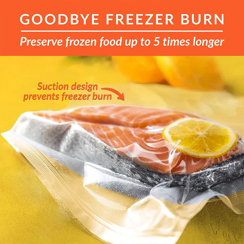 5 Roll Vacuum Food Sealer Bags | Saver Seal Rolls | Commercial Heat Grade | 25cm x 6m