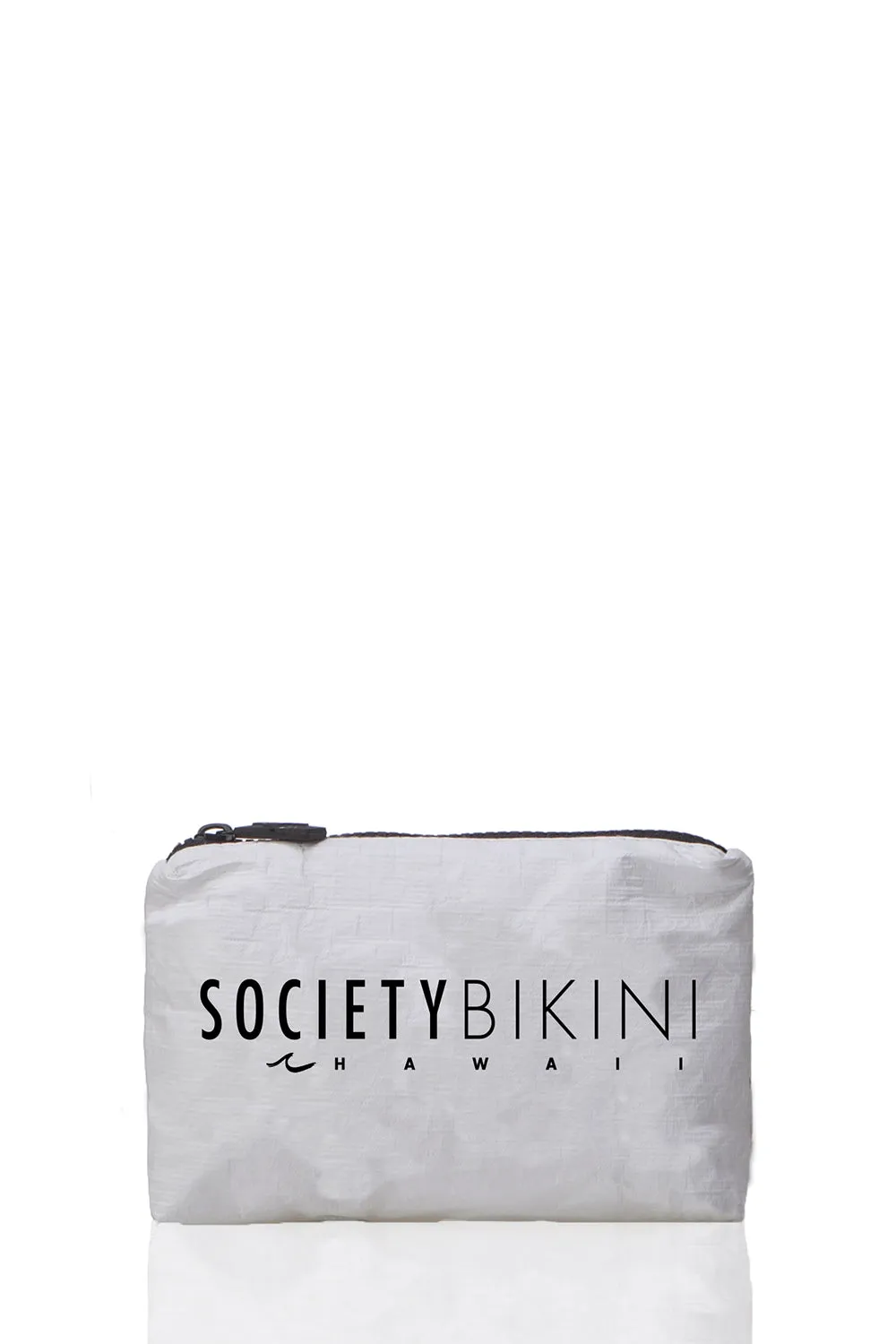 ALOHA Collection X SOCIETY BIKINI Mini Pouch in Pinstripe