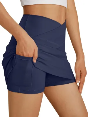 AUTOMET Womens Tennis Skirts with Shorts Underneath Mini Athletic Golf Skorts 2025 Workout Summer Outfits with Pockets