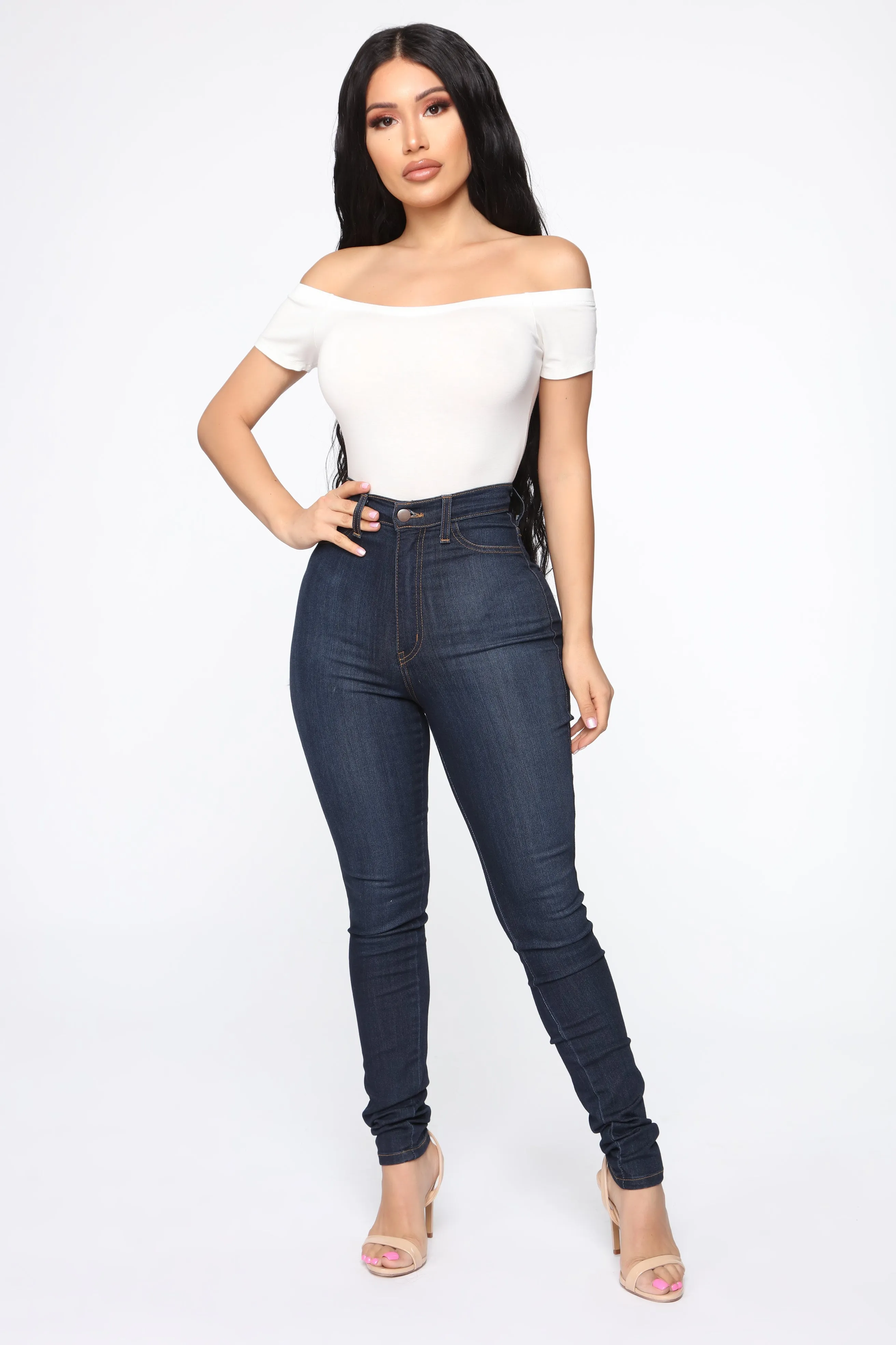 Autumn Off Shoulder Bodysuit - White