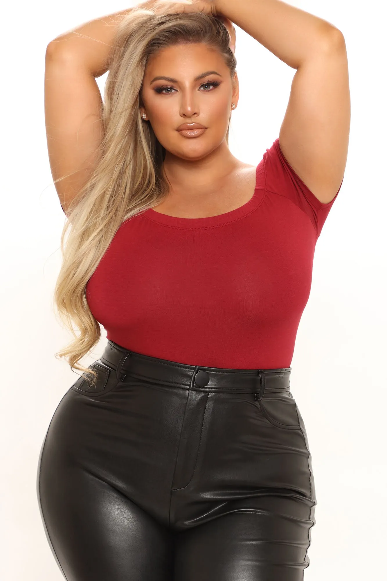 Autumn Off Shoulder Bodysuit - Wine