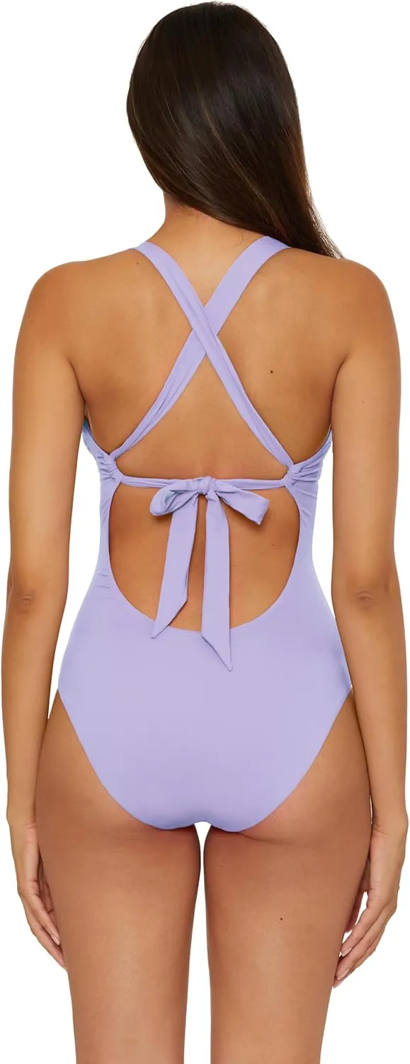 BECCA Women's Marble Canyon One Piece Swimsuit, Adjustable, Bathing Suits