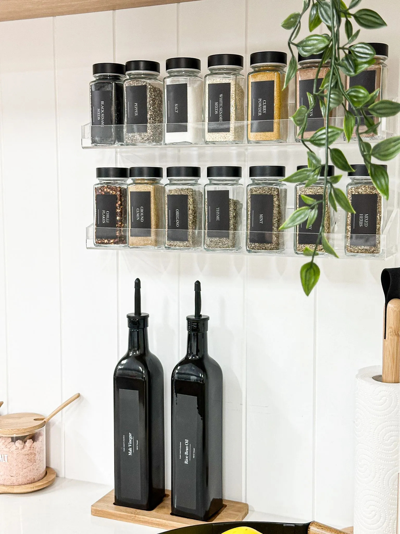 Black Shaker Spice Jars - 125ml