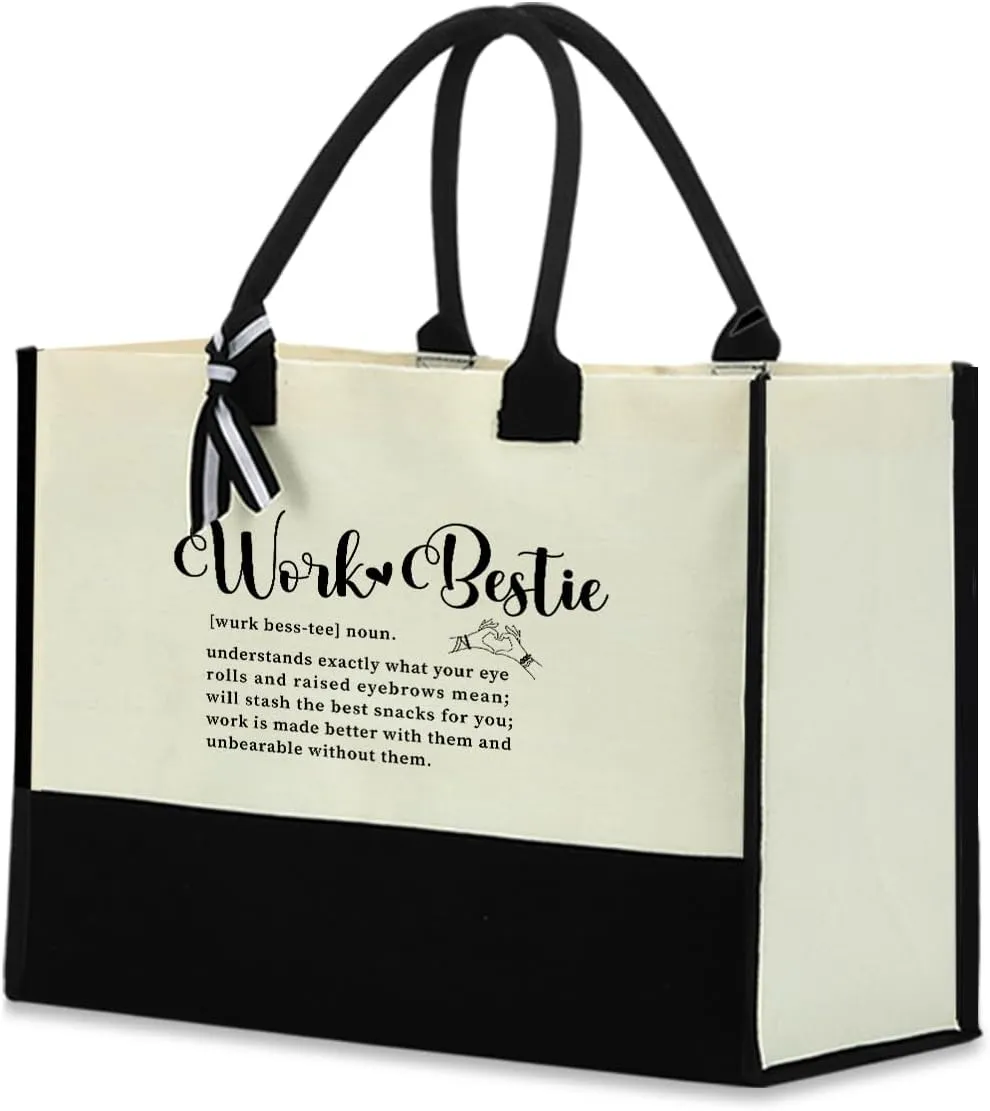 Blue Leaves Soul Sister Gifts Work Besties Gifts for Women Tote Bag Waterproof Large Reusable Grocery Bags Friendship Gifts