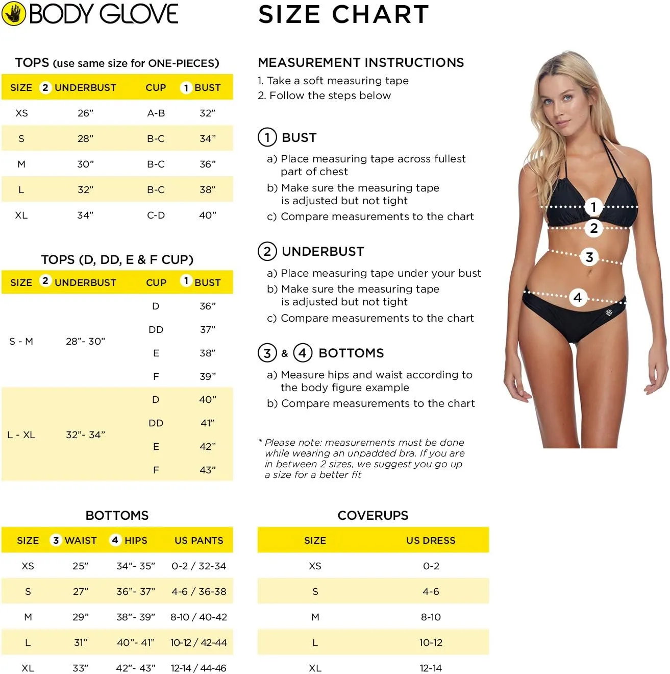 Body Glove Women's Smoothies Baby Love Solid Molded Cup Push Up Triangle Bikini Top Swimsuit