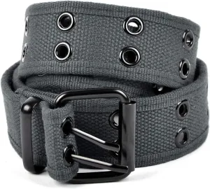 Boxed Gifts Parquet Casual Canvas Belt - Double Hole, Double Grommets for Men & Women