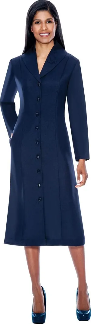 Button Front Clergy Dresses for Women - Elegant Church Dress & Uniform, Clergy Robes Women Choir Robe G11674