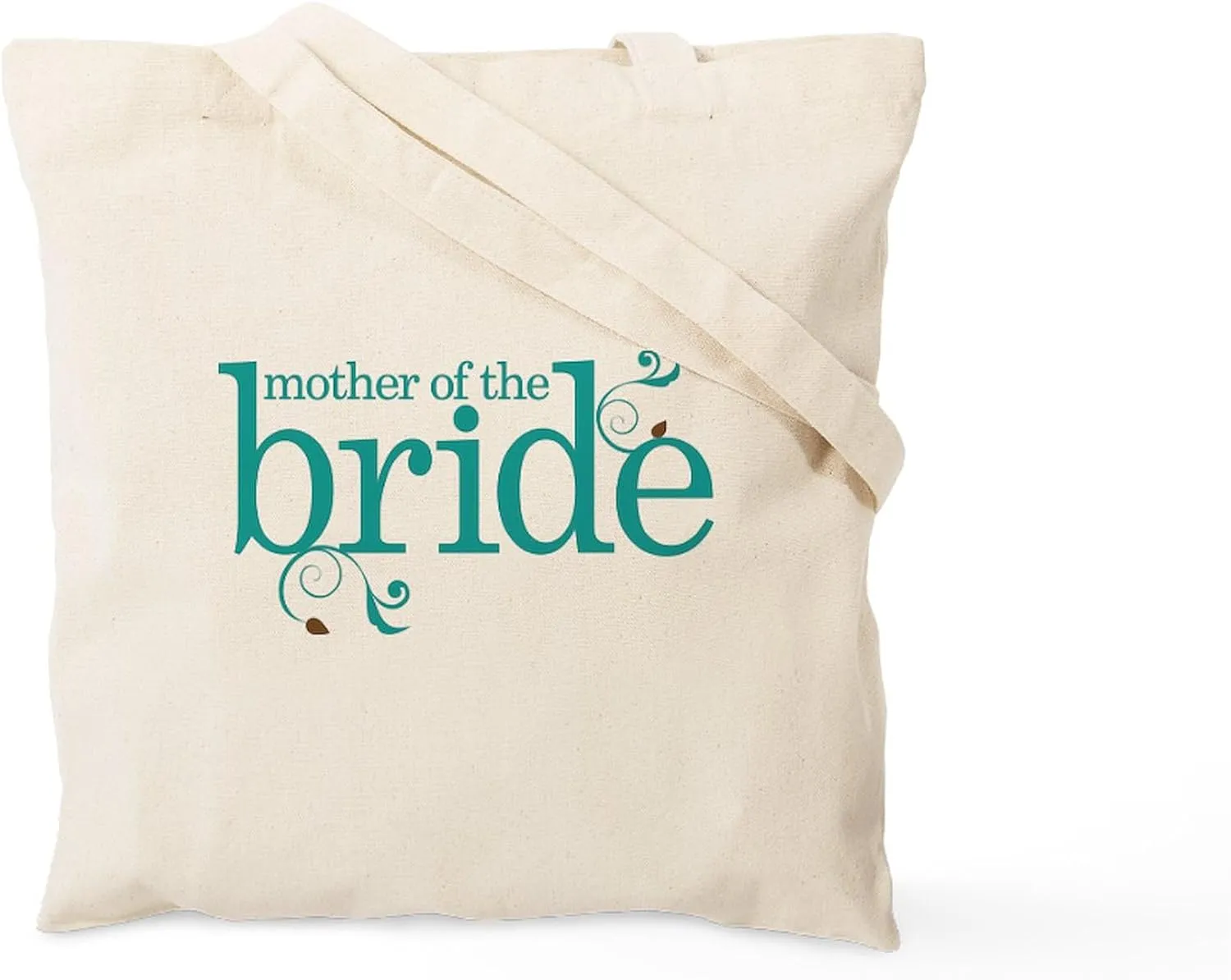 CafePress Mother Of The Bride Swirl Tote Bag Natural Canvas Tote Bag, Reusable Shopping Bag