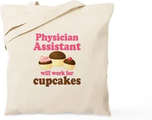 CafePress Physician Assistant Tote Bag Natural Canvas Tote Bag, Reusable Shopping Bag