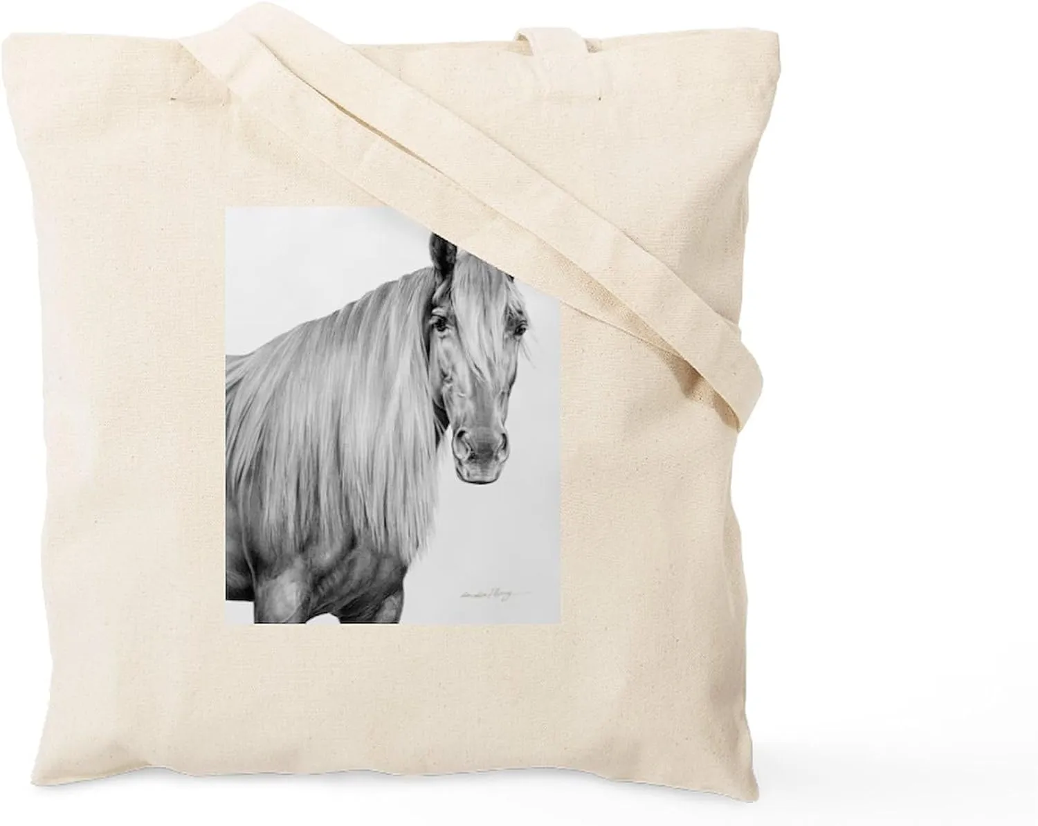 CafePress Rocky Mountain Horse 1 Tote Bag Natural Canvas Tote Bag, Reusable Shopping Bag