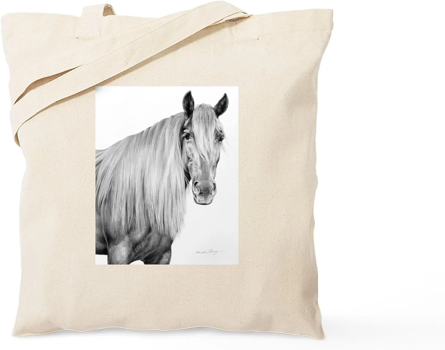 CafePress Rocky Mountain Horse 1 Tote Bag Natural Canvas Tote Bag, Reusable Shopping Bag