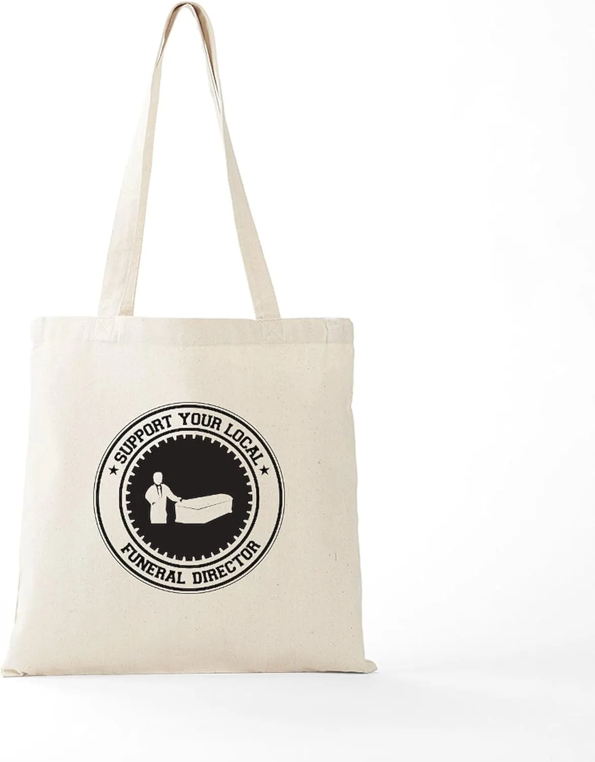 CafePress Support Funeral Director Tote Bag Natural Canvas Tote Bag, Reusable Shopping Bag