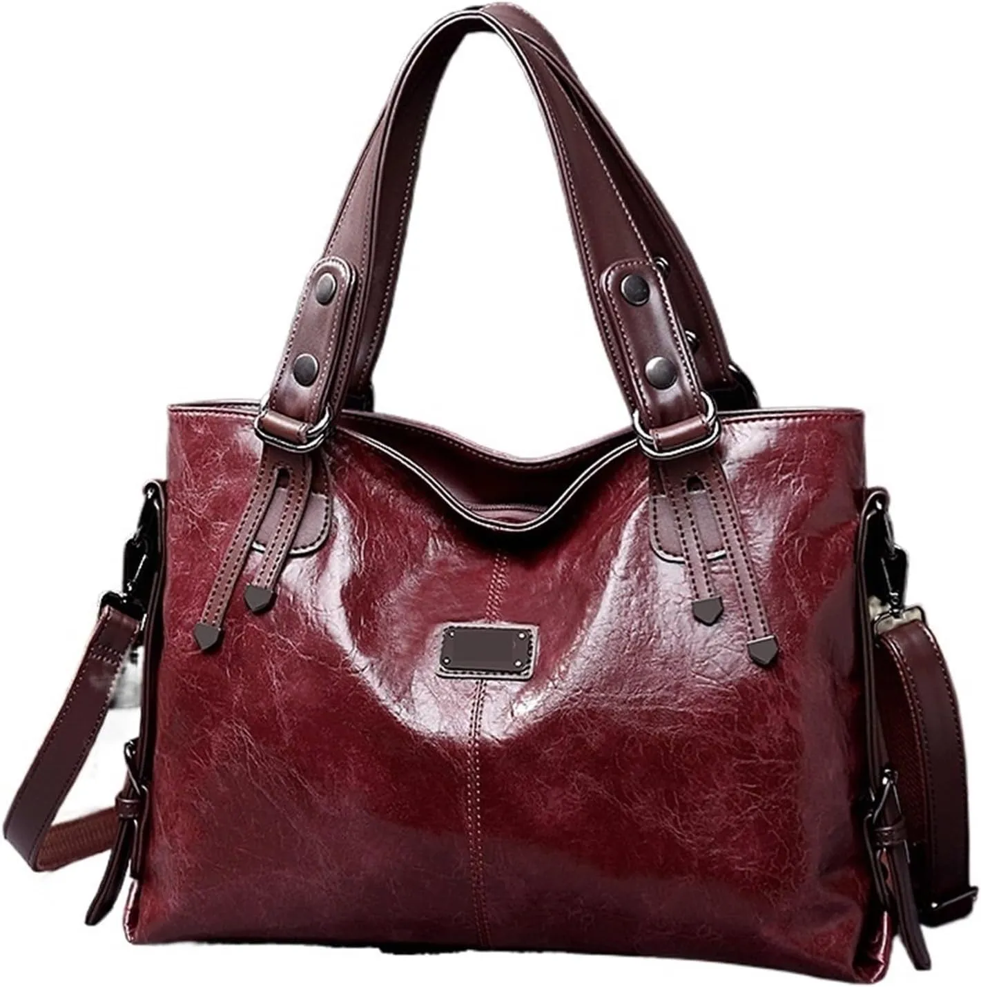 Casual Tote Bag Women Handbags Soft Leather Shoulder Bags Vintage Big Capacity Crossbody Hand Bag For Ladies