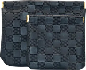 Checkered Makeup Bag Set Black 2 Pieces Portable Cosmetic Bag Waterproof Small Makeup Bag for Pourse Aesthetic Accessories Small Travel Makeup Bag for Women inside Purse
