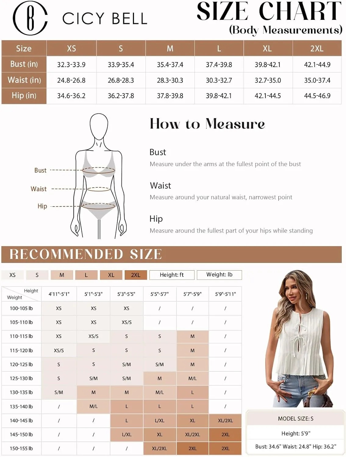 Cicy Bell Womens Bow Front Tie Tank Tops Pleated Babydoll Top Sleeveless Cute Coquette Shirt Summer Outfits