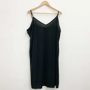 City Chic Slip Dresses Size 18 Black Burgundy Set of 3
