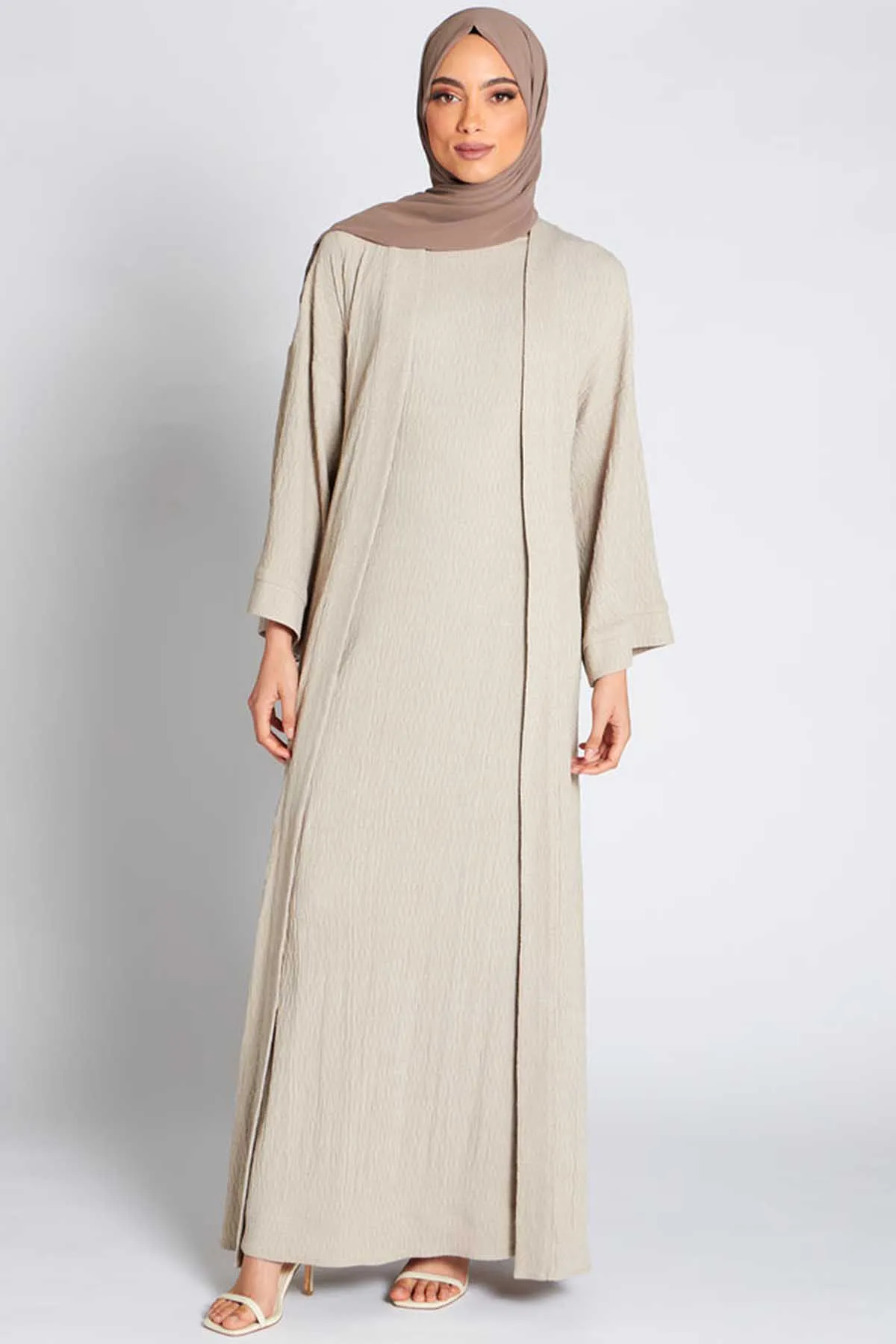 Cream Slip Dress