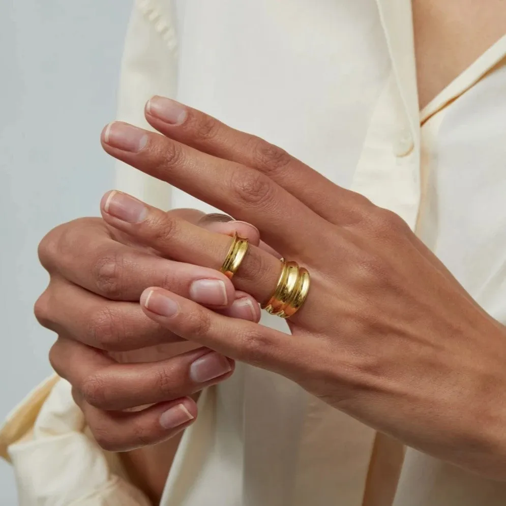 Double Dune Ring (Gold)