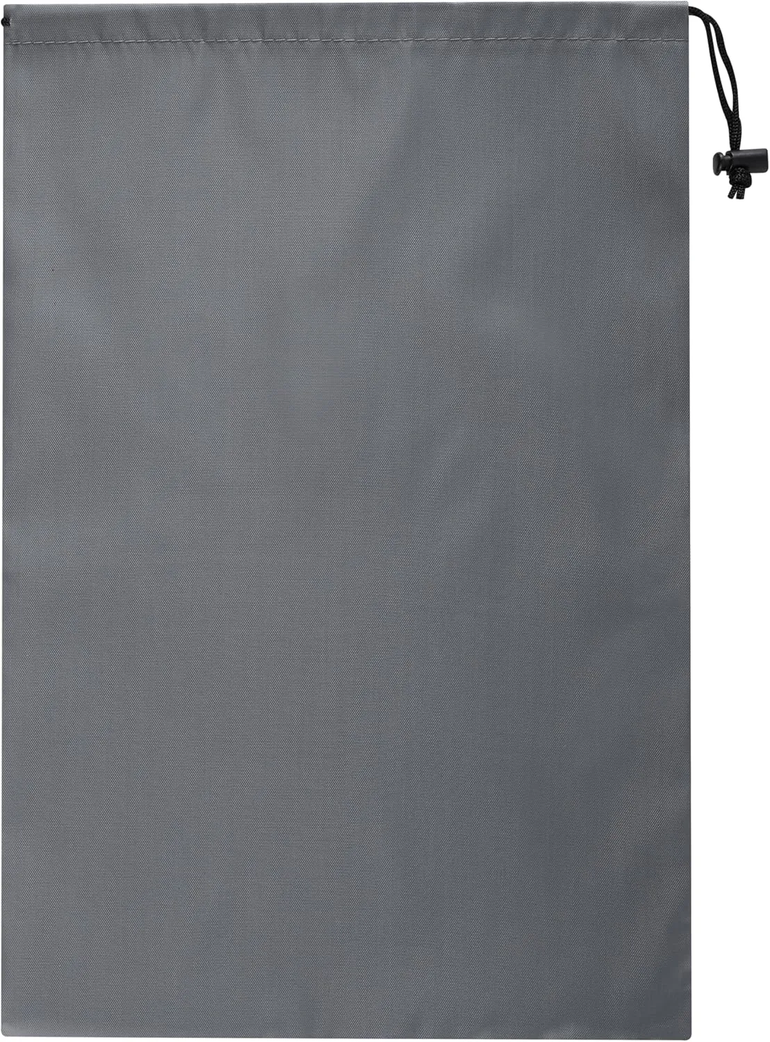 Drawstring Bag with Toggle - Nylon Cinch and Ditty Pouch (Gray, 10 x 15 Inch)