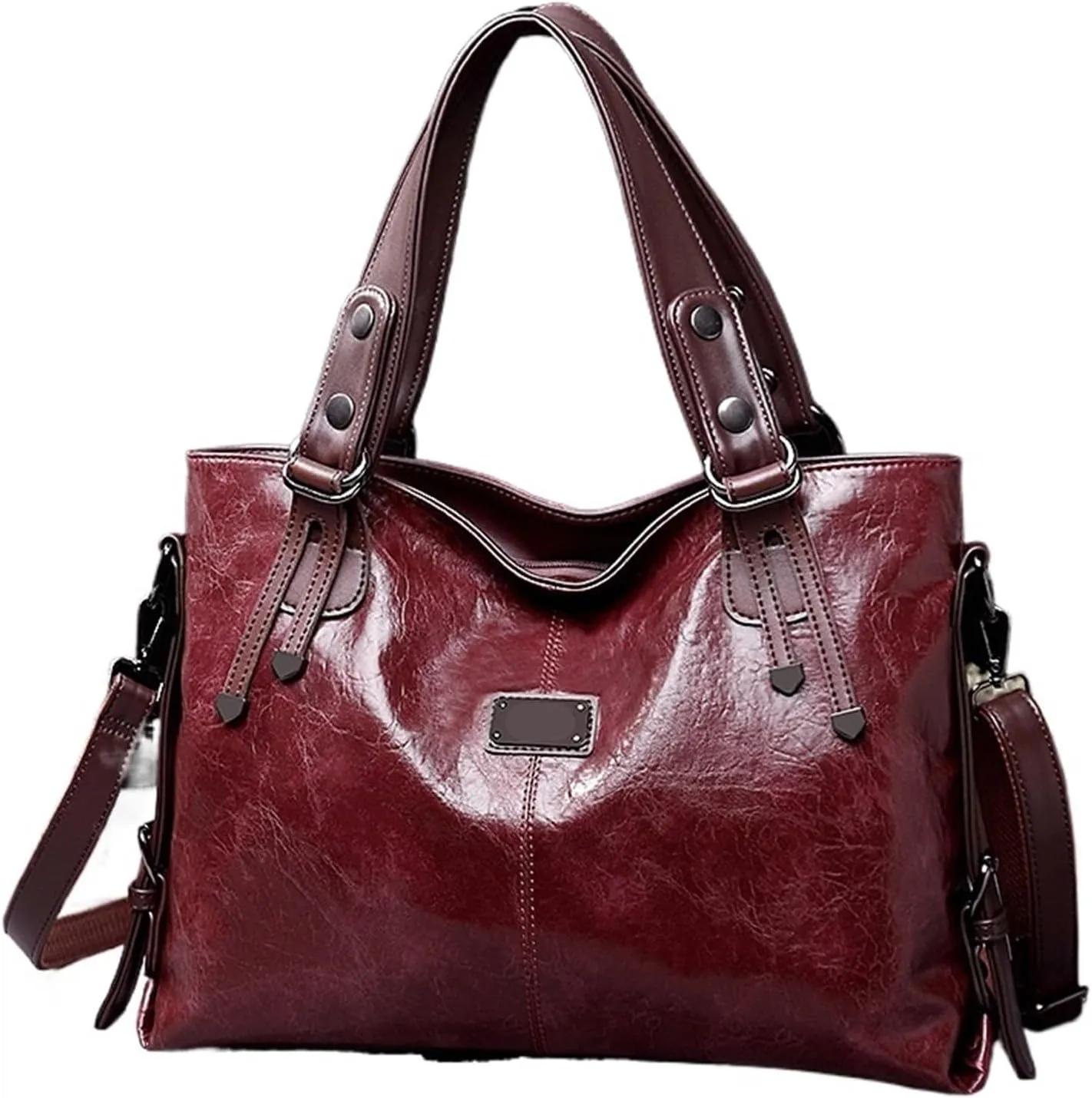 Fashion Casual Tote Bag Women Handbags Soft Leather Shoulder Bags For Ladies Vintage Big Capacity Crossbody Hand Bag