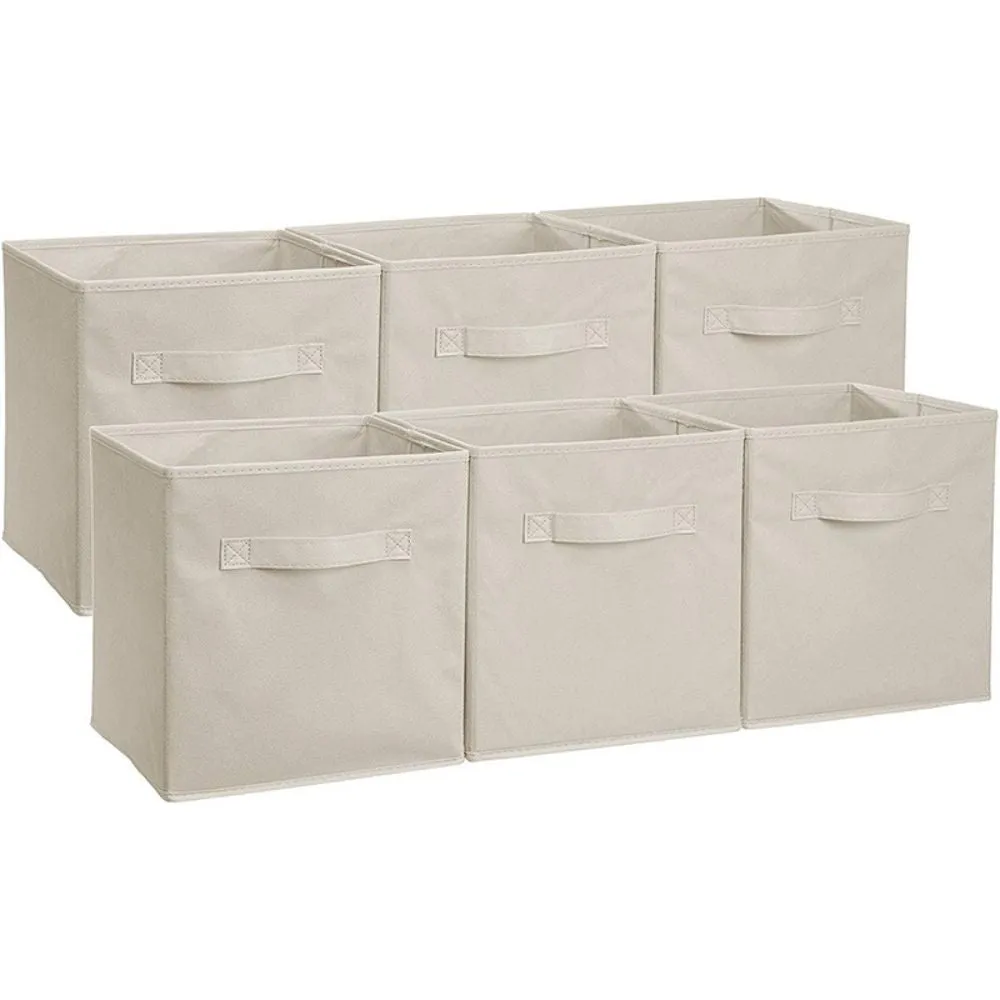 Foldable Square Storage Box Without Lid (11.0'' x 11.0'' x 11.0'')