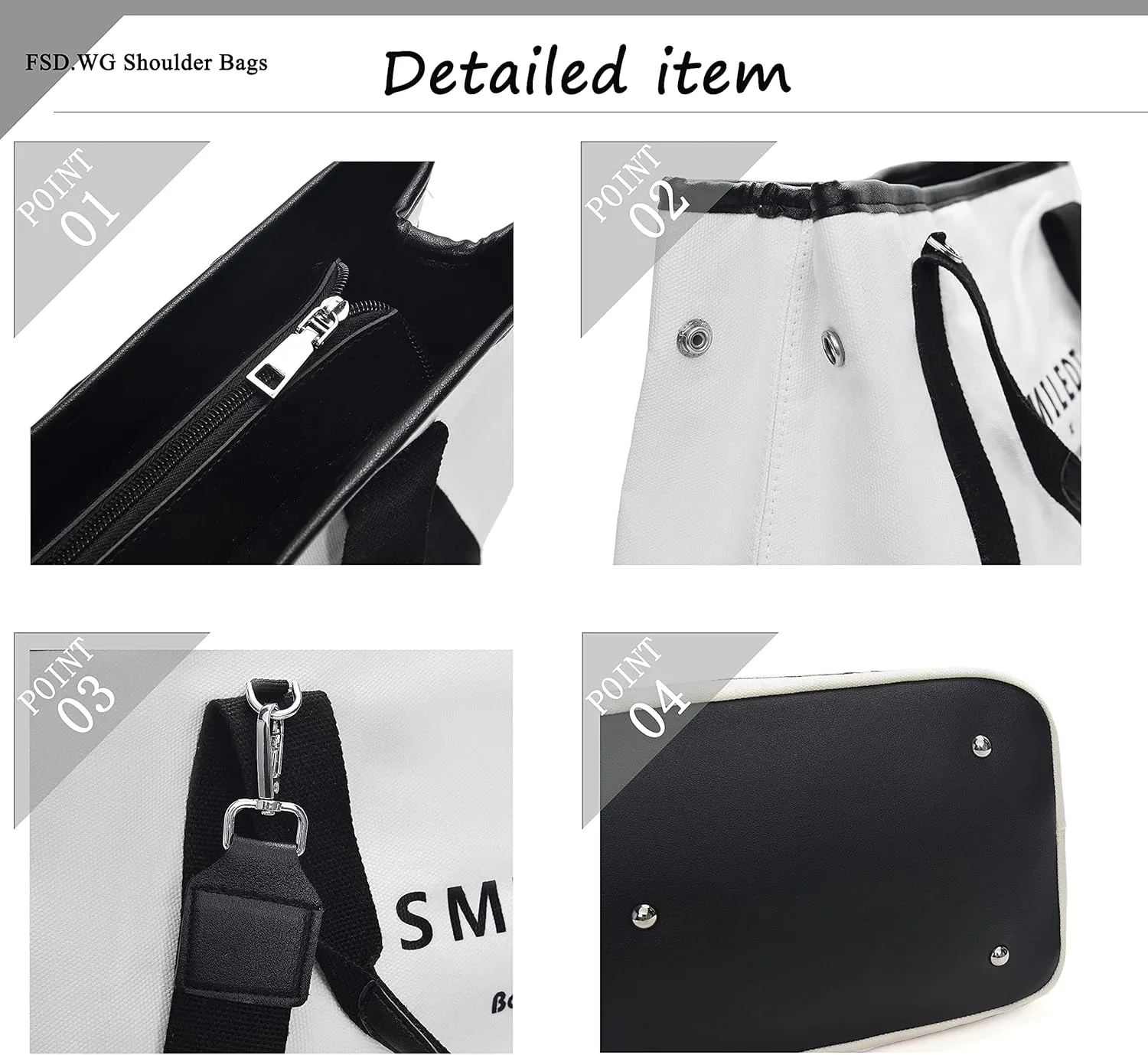 FSDWG Women Fashion Handbags Wallet Tote Bag Shoulder Bag Top Handle Satchel Purse