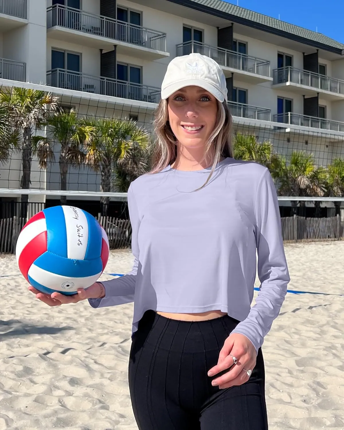 G4Free Long Sleeve Workout Tops for Women Sun Shirts Crop Tops UPF 50  Hiking Running Athletic Lightweight
