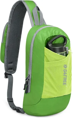 G4Free Sling Bag RFID Blocking Crossbody Backpack with Front Pocket Hiking Daypack Chest Bag for Women Men