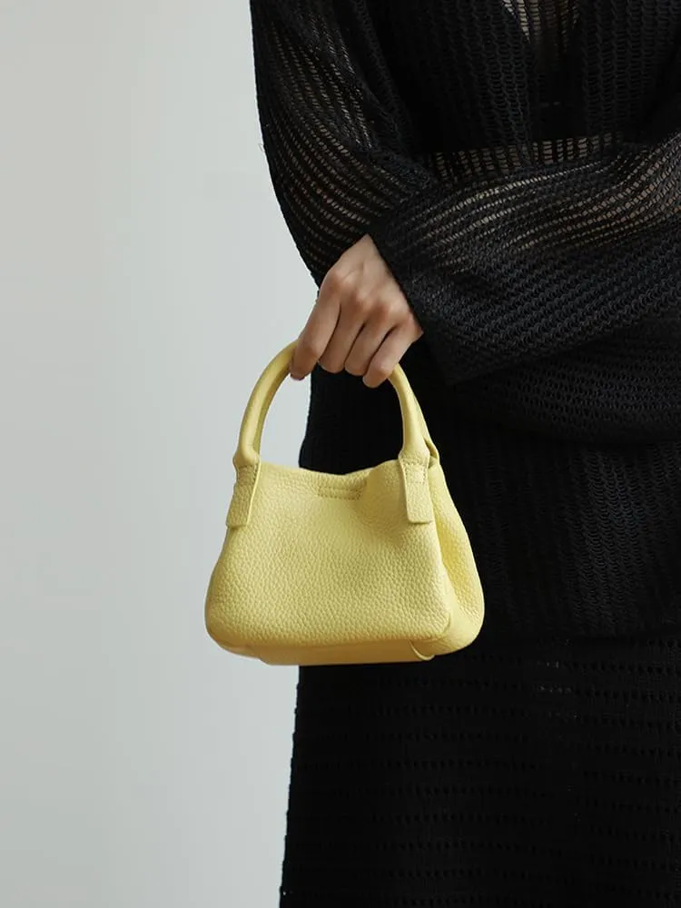 Genuine Leather Shoulder Crossbody Bag Handbag for Women Hobo Personalized Basket Bucket Bag Versatile Large Capacity Chic