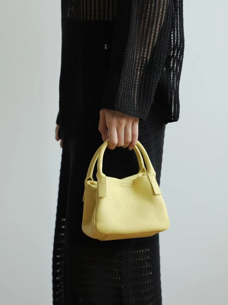 Genuine Leather Shoulder Crossbody Bag Handbag for Women Hobo Personalized Basket Bucket Bag Versatile Large Capacity Chic