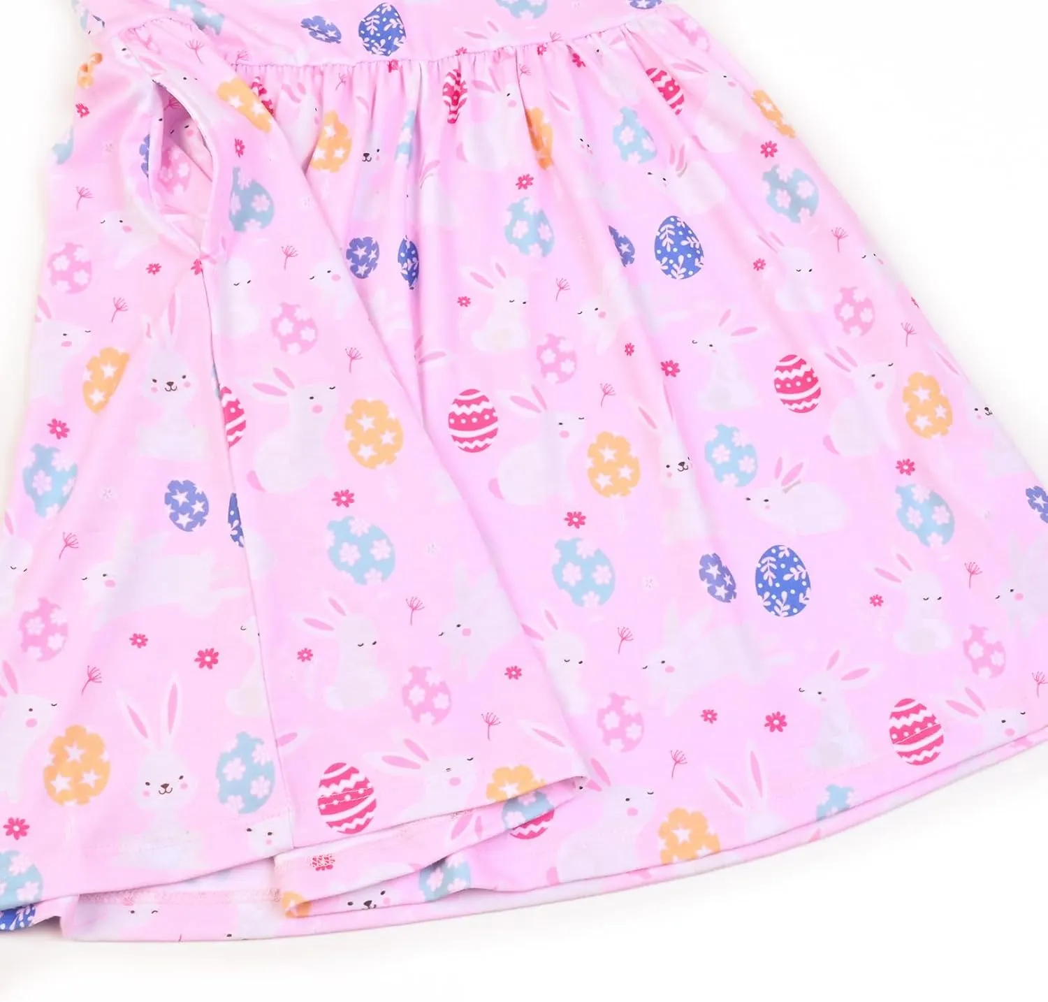 Girls Flutter Sleeve Unicorn Mermaid Dresses Summer Party Beach Hawaiian Clothes