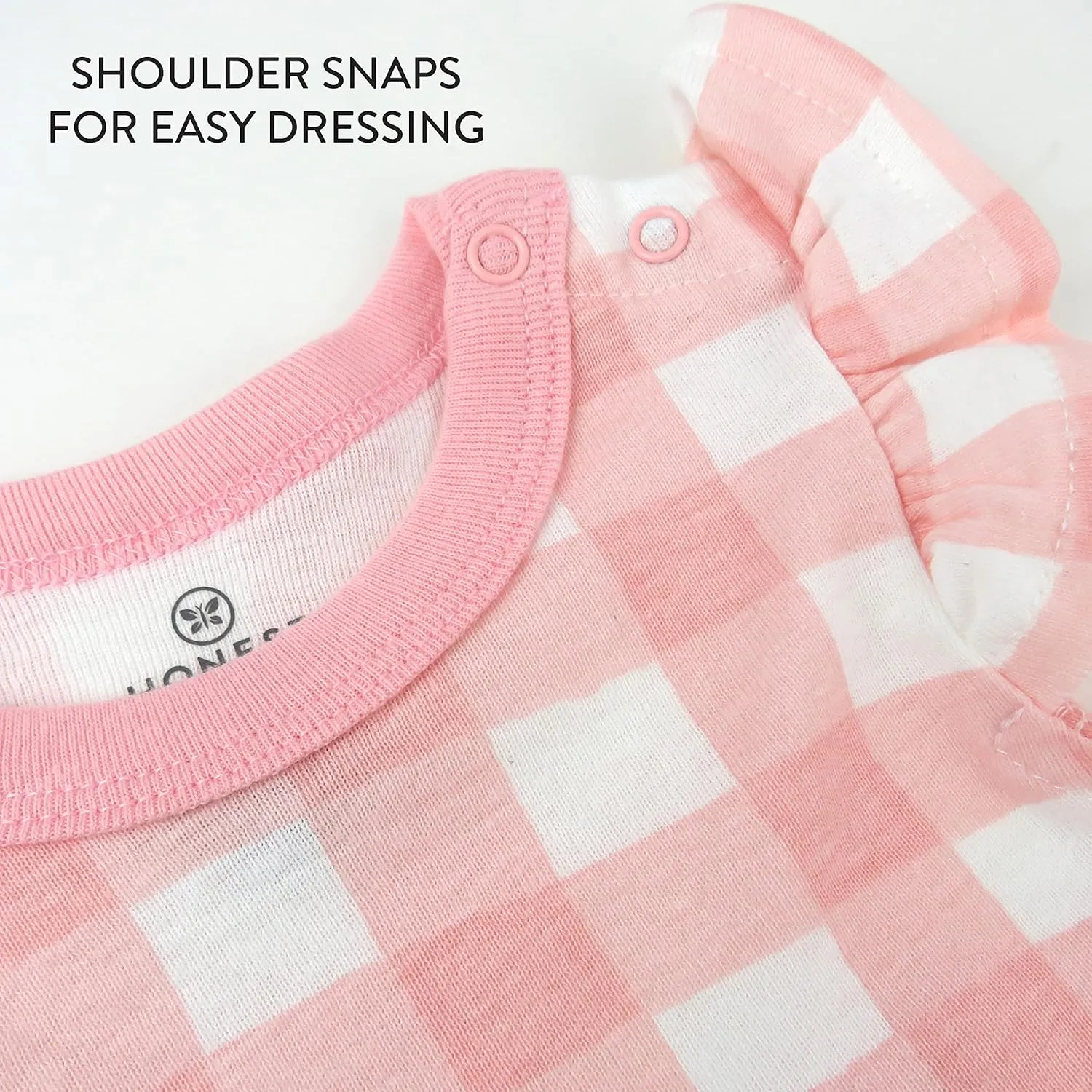 HonestBaby Multipack Short Romper Sets and Dresses 100% Organic Cotton for Infant Baby and Toddler Boys, Girls, Unisex