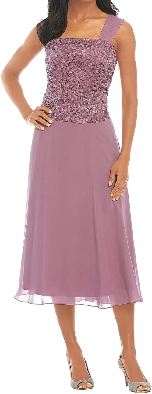 ISABUFEI Mother of The Bride Dresses, Chiffon Lace Wedding Guest Dress for Women Formal Evening Dresses with Jacket