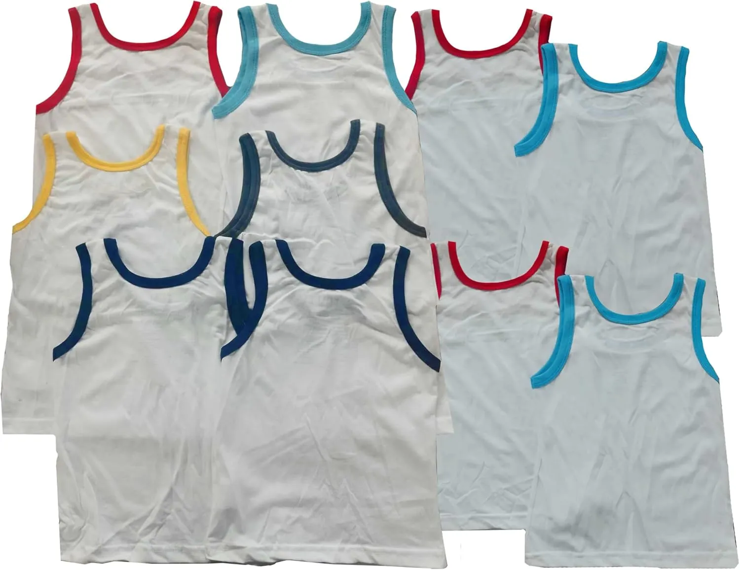 ITALIAN APPAREL - Toddler & Boys and Girls Shirts Tank TOP - 100% Cotton Imported Kids Uniforms Clothes Tshirts Underwear