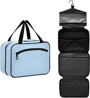 Joko Ivery Cool Blues Travel Toiletry Bag with Hanging Hook Large Makeup Cosmetic Case for Women Men Travel Organizer with 4 Compartments for Cosmetics Toiletries Travel Accessories