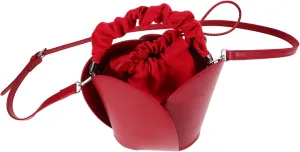 KESYOO Red Aesthetic Tote Bag Handbag with Bucket Design Mini Shoulder Bag for Parties