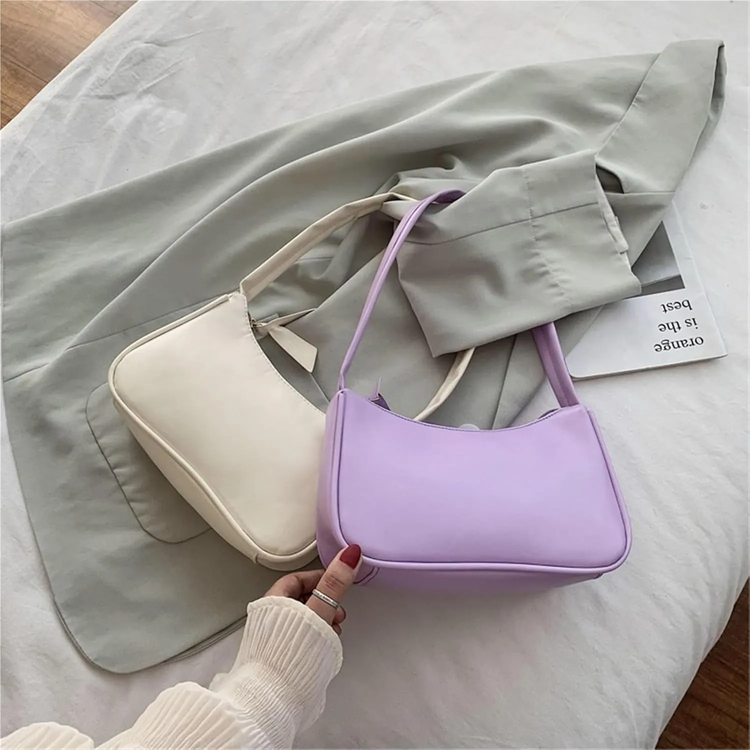 Leather Crossbody Bag Women Underarm Bag Trend Handbag Girl Small Shoulder Bags