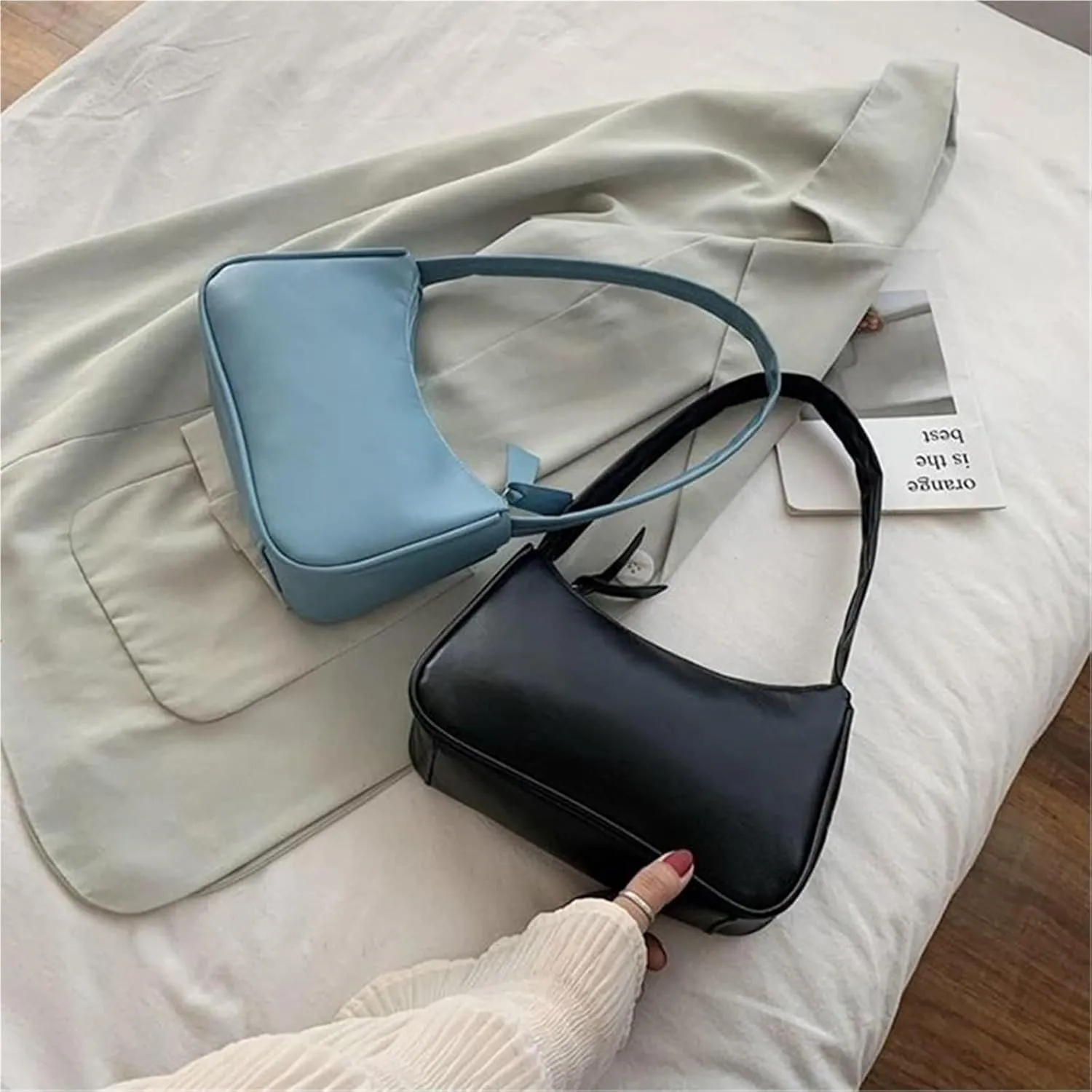 Leather Crossbody Bag Women Underarm Bag Trend Handbag Girl Small Shoulder Bags