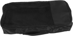 LIFKOME Luggage Cube for Packing Suitcase Organizer Bag Travel Cubes Packing Bags for Suitcases Mesh Pouch Black Medium