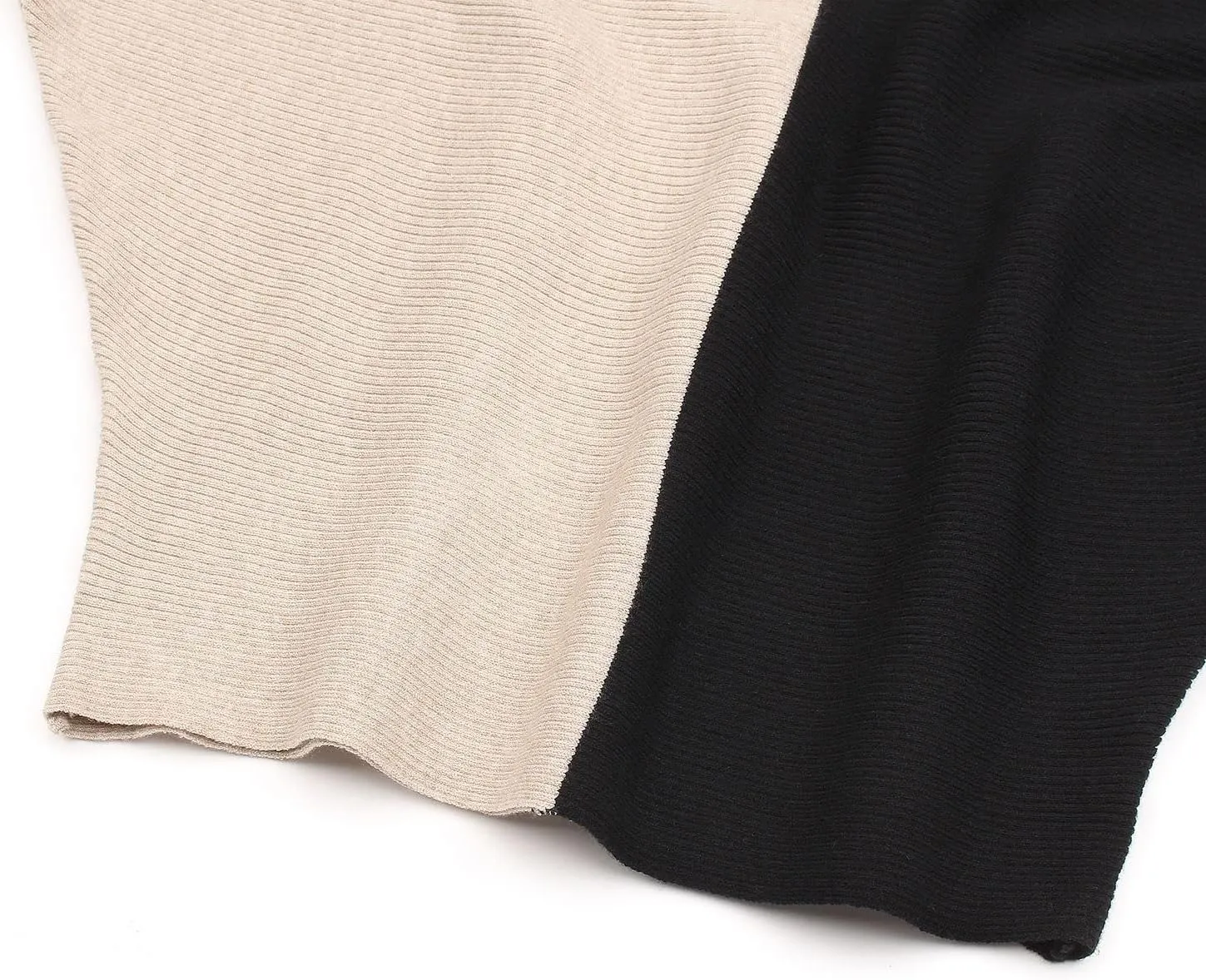 MAKARTHY Womens Striped Sweaters Batwing Sleeves Knitted Dolman Pullovers Tops Sweatershirts