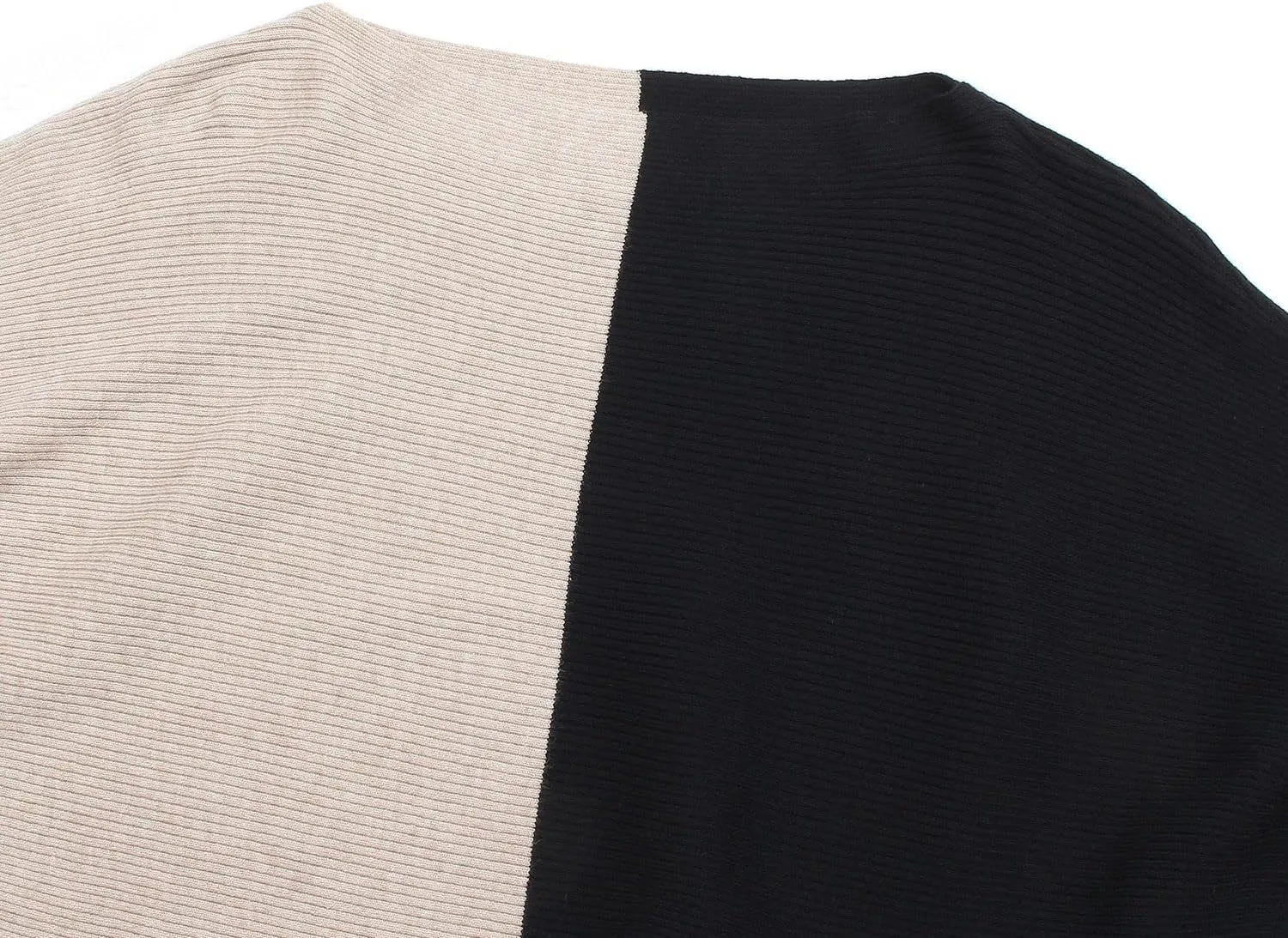 MAKARTHY Womens Striped Sweaters Batwing Sleeves Knitted Dolman Pullovers Tops Sweatershirts