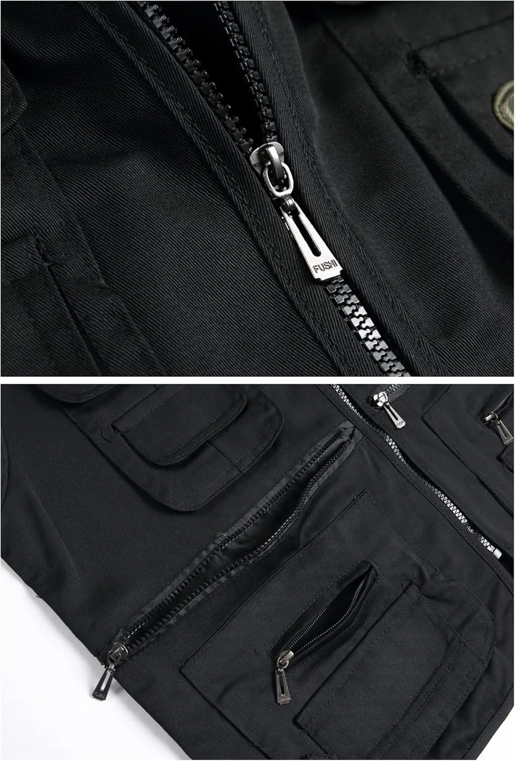 Mens Fishing Vest Summer Outdoor Work Safari Travel Photo Vest with Multi Pockets