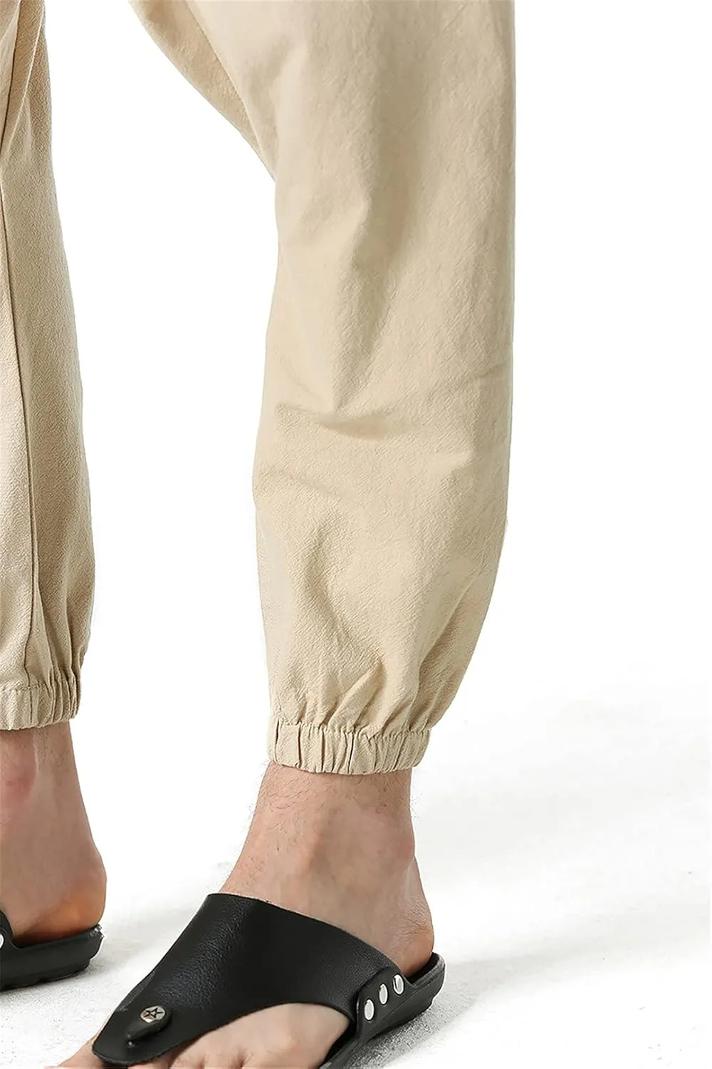 Men's Hippie Baggy Genie Boho Yoga Harem Pants Cotton Low Drop Crotch Joggers Sweatpants