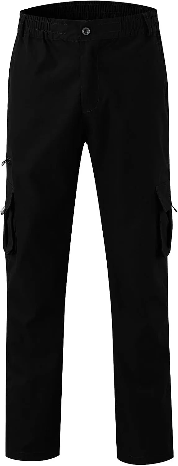 Mens Lightweight Jogging Pant Chinos Work Joggers Loose Sports Casual Sweatpants Elasticated Waist Pants